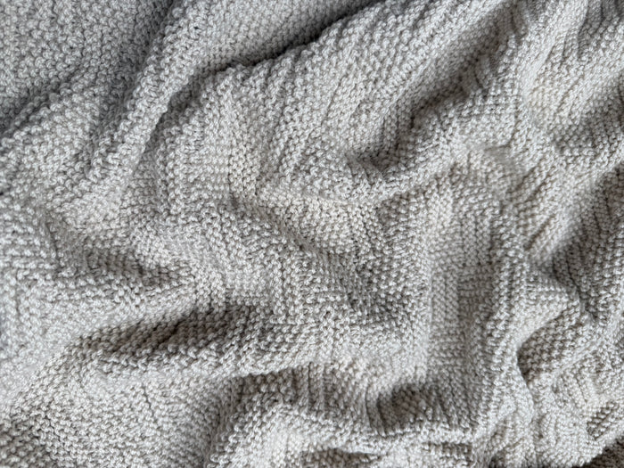 Knitted By Nana Alex Blanket Champagne - 700 x 800mm