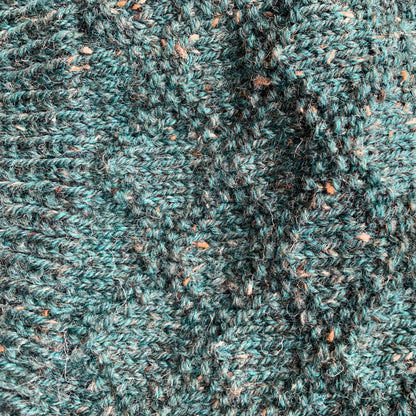Knitted by Nana Angelique Jumper - Rustic Tweed Evergreen