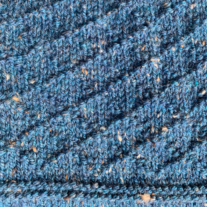 Knitted by Nana Angelique Jumper - Rustic Tweed Poseidon