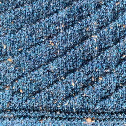 Knitted by Nana Angelique Jumper - Rustic Tweed Poseidon