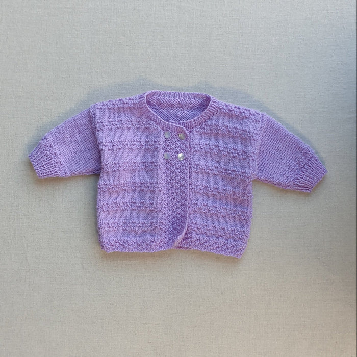 Knitted by Nana Azealia Cardigan Lavender