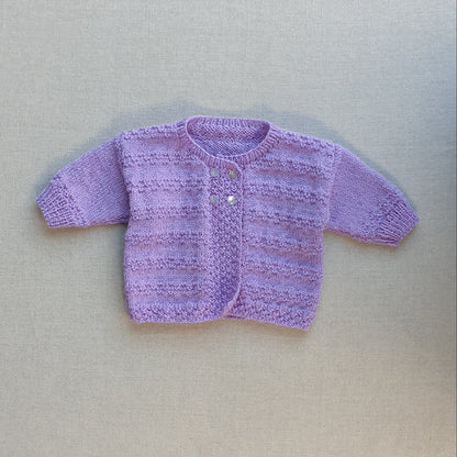 Knitted by Nana Azealia Cardigan Lavender
