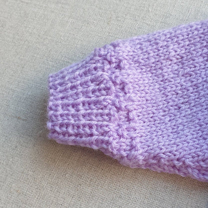 Knitted by Nana Azealia Cardigan Lavender