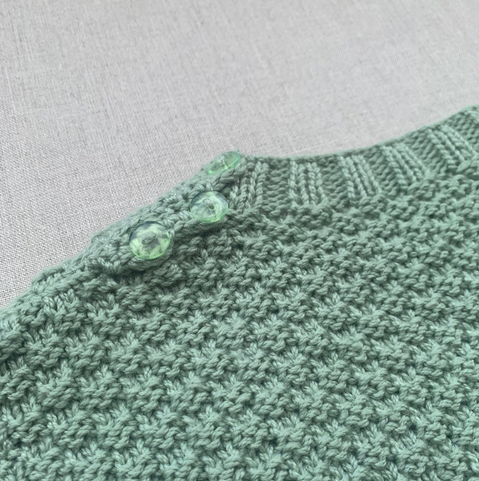 Knitted by Nana Basil Jumper - Misty Jade