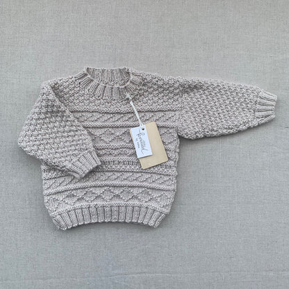 Knitted by Nana Basil Jumper- Champagne
