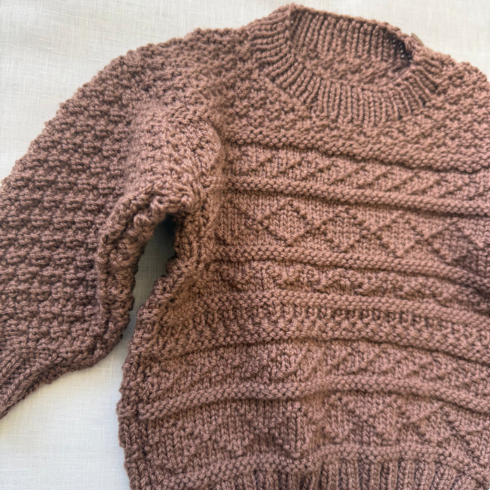 Knitted by Nana Basil Jumper- Mocha Mousse