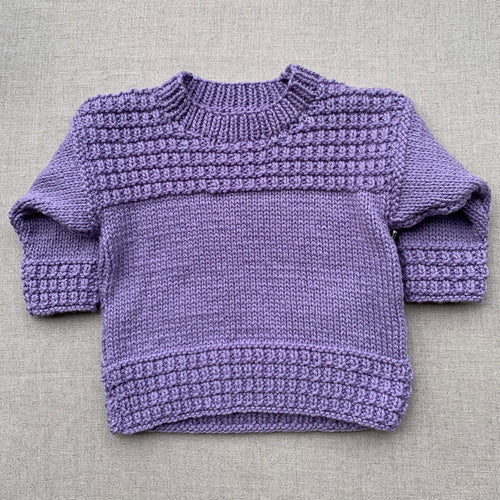 Knitted by Nana Leia Jumper - Lavender