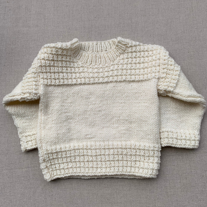 Knitted by Nana Leo Jumper - Cream