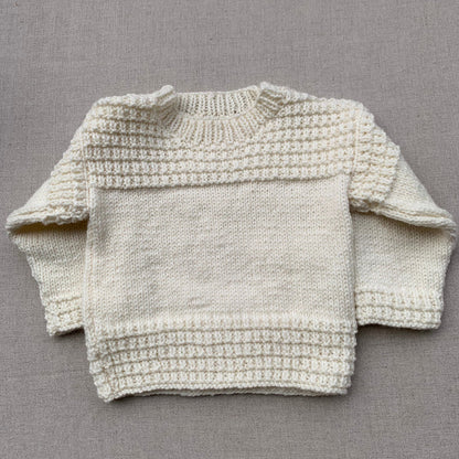 Knitted by Nana Leo Jumper - Cream