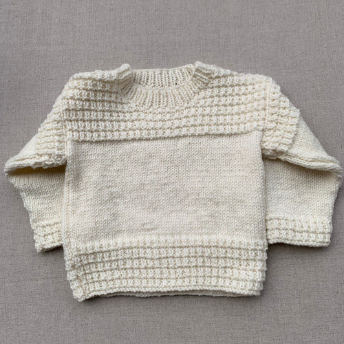 Knitted by Nana Leo Jumper - Cream