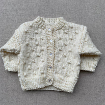 Knitted by Nana Lulu Cardigan Cream