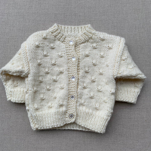 Knitted by Nana Lulu Cardigan Cream