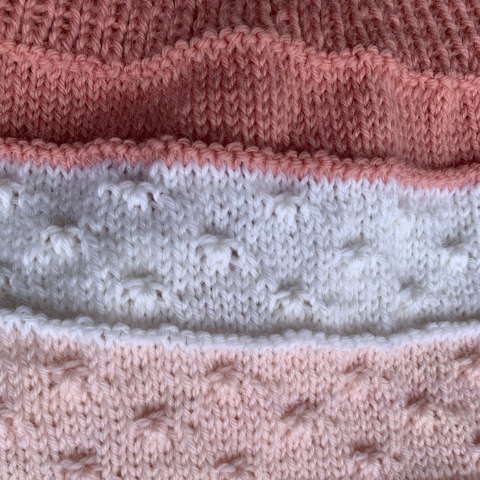 Knitted by Nana Mary Jumper - Multi Stripe Spice