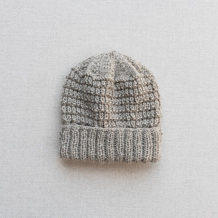 Knitted by Nana Merino Cuff Beanie Koala