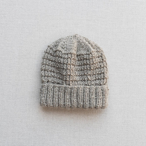 Knitted by Nana Merino Cuff Beanie Koala