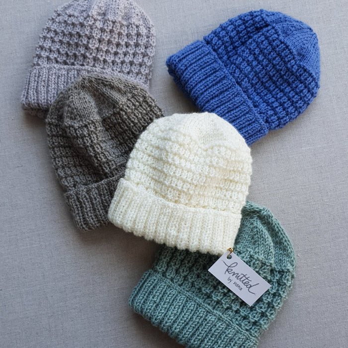 Knitted by Nana Merino Cuff Beanie Koala
