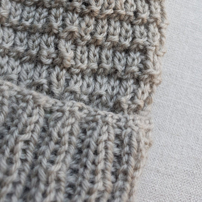 Knitted by Nana Merino Cuff Beanie Koala