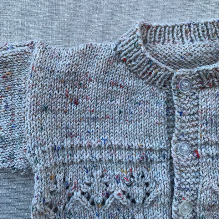 Knitted by Nana Michael Cardigan - Rustic Tweed Confetti