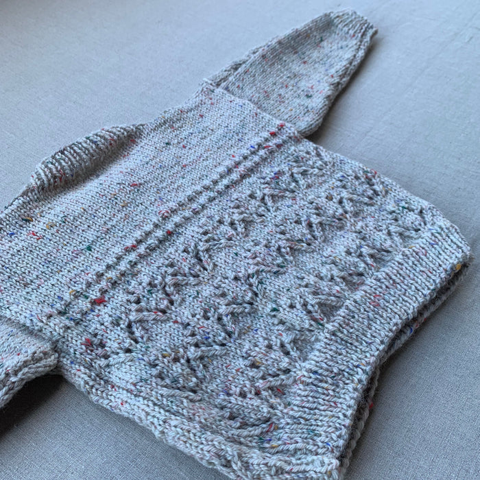 Knitted by Nana Michael Cardigan - Rustic Tweed Confetti
