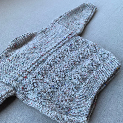 Knitted by Nana Michael Cardigan - Rustic Tweed Confetti