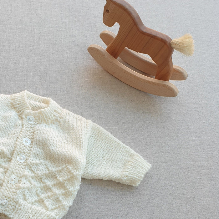 Knitted by Nana Ren Cardigan Prem Cream