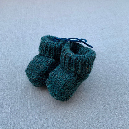 Knitted by Nana Savva Cuffed Booties - Assorted