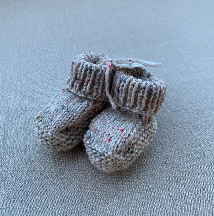 Knitted by Nana Savva Cuffed Booties - Assorted