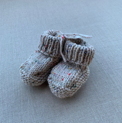 Knitted by Nana Savva Cuffed Booties - Assorted