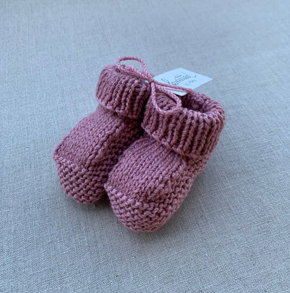 Knitted by Nana Savva Cuffed Booties - Assorted