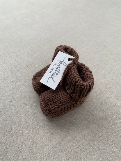 Knitted by Nana Savva Cuffed Booties - Assorted