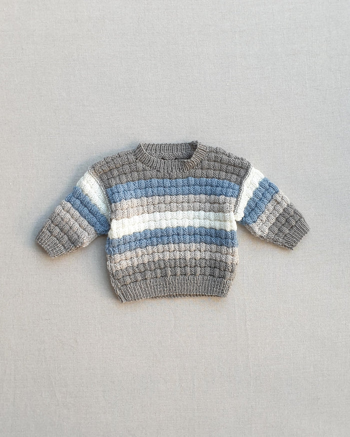 Knitted by Nana Steven Jumper - Koala Stripes