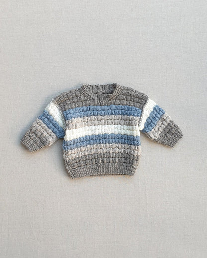 Knitted by Nana Steven Jumper - Koala Stripes