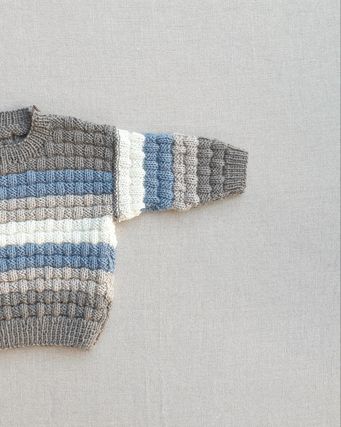 Knitted by Nana Steven Jumper - Koala Stripes