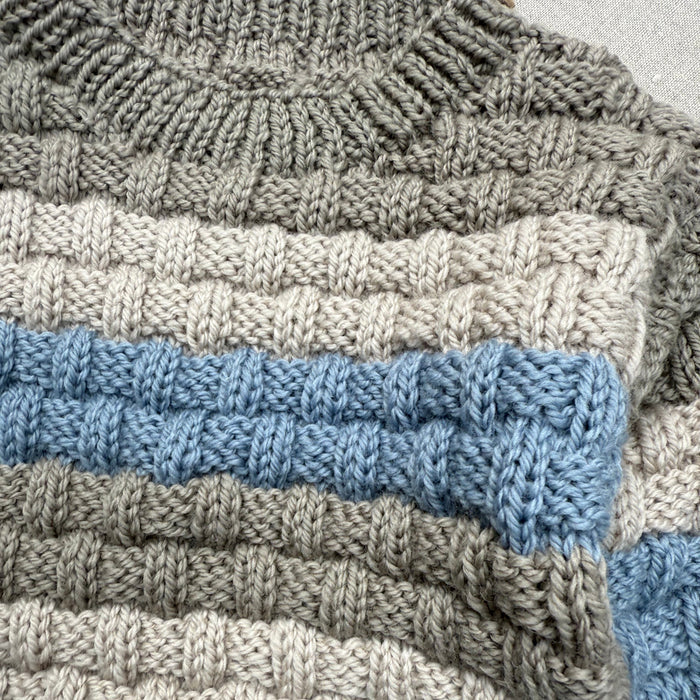 Knitted by Nana Steven Jumper - Multi Stripe Koala