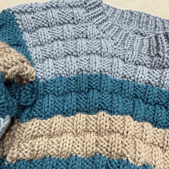 Knitted by Nana Steven Jumper - Multi Stripe Shadow