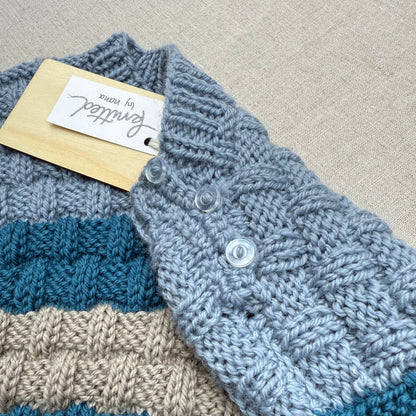 Knitted by Nana Steven Jumper - Multi Stripe Shadow