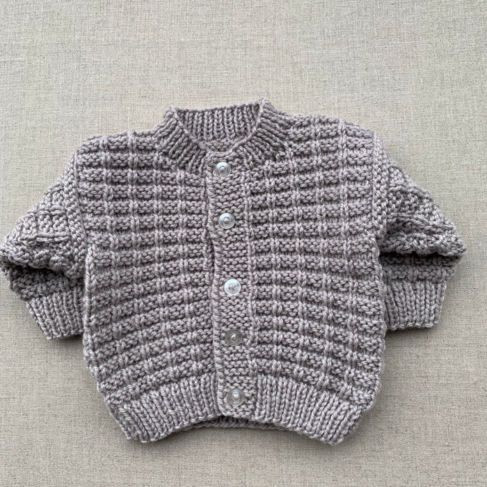 Knitted by Nana Timmy Cardigan Champagne