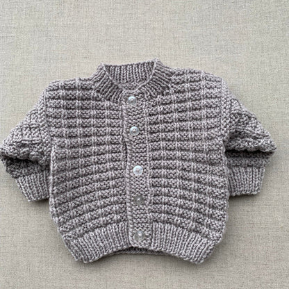 Knitted by Nana Timmy Cardigan Champagne