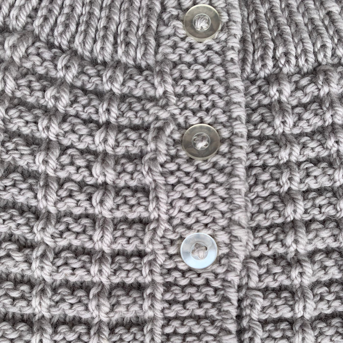 Knitted by Nana Timmy Cardigan Champagne