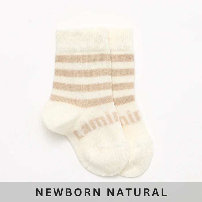 Lamington Baby Merino Crew Socks - Squirrel