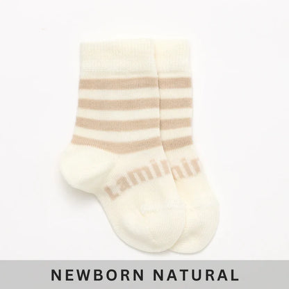 Lamington Baby Merino Crew Socks - Squirrel