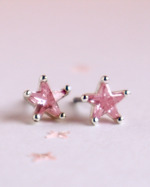 Lauren Hinkley - Pink Starry Earrings