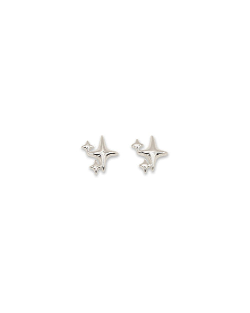 Milk x Soda Silver Orion Star Earrings