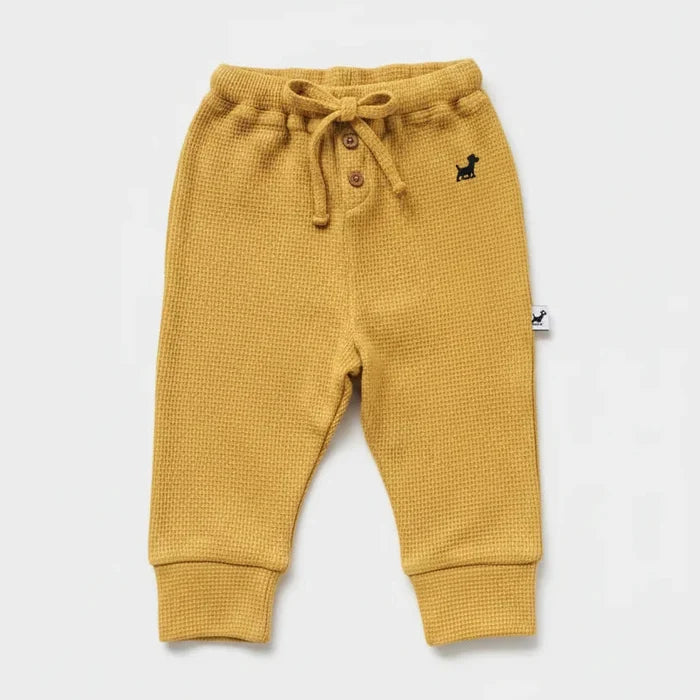 Murphy & Co. Adjustable Fit Waffle Pants - Honey