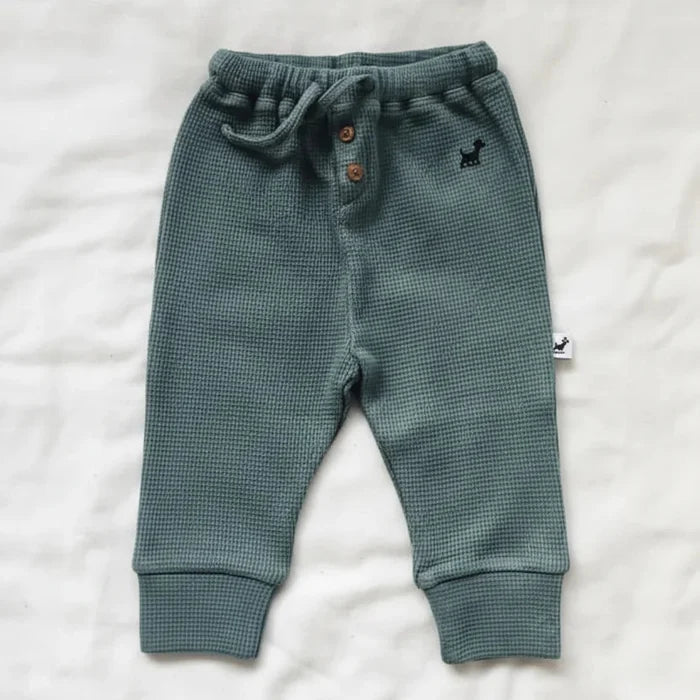Murphy & Co. Adjustable Fit Waffle Pants - Sage