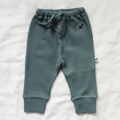 Murphy & Co. Adjustable Fit Waffle Pants - Sage