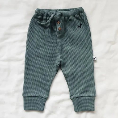 Murphy & Co. Adjustable Fit Waffle Pants - Sage