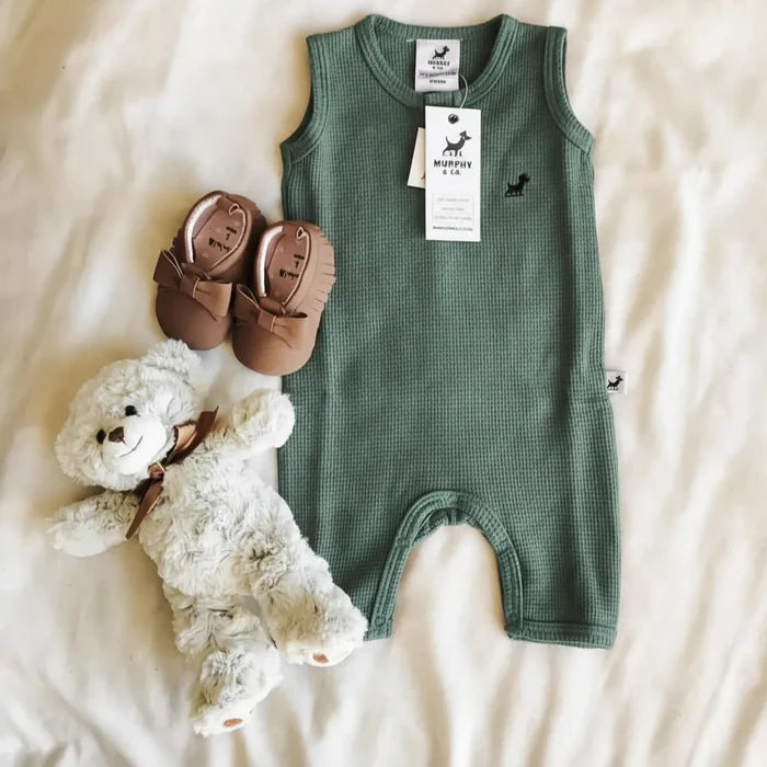 Murphy & Co. Little Luxe Babysuit – Sage