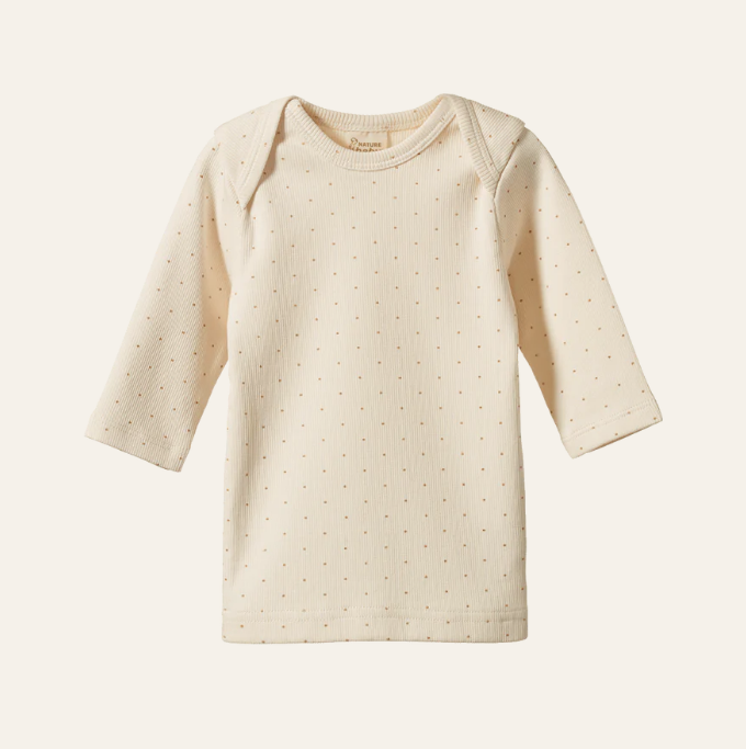 Nature Baby Caramel Spot Cotton Rib Essentials Set
