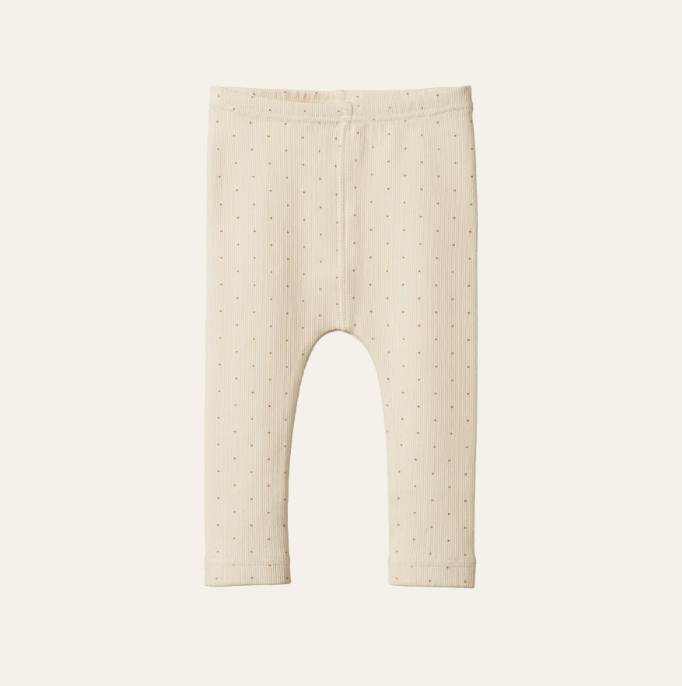Nature Baby Caramel Spot Cotton Rib Essentials Set